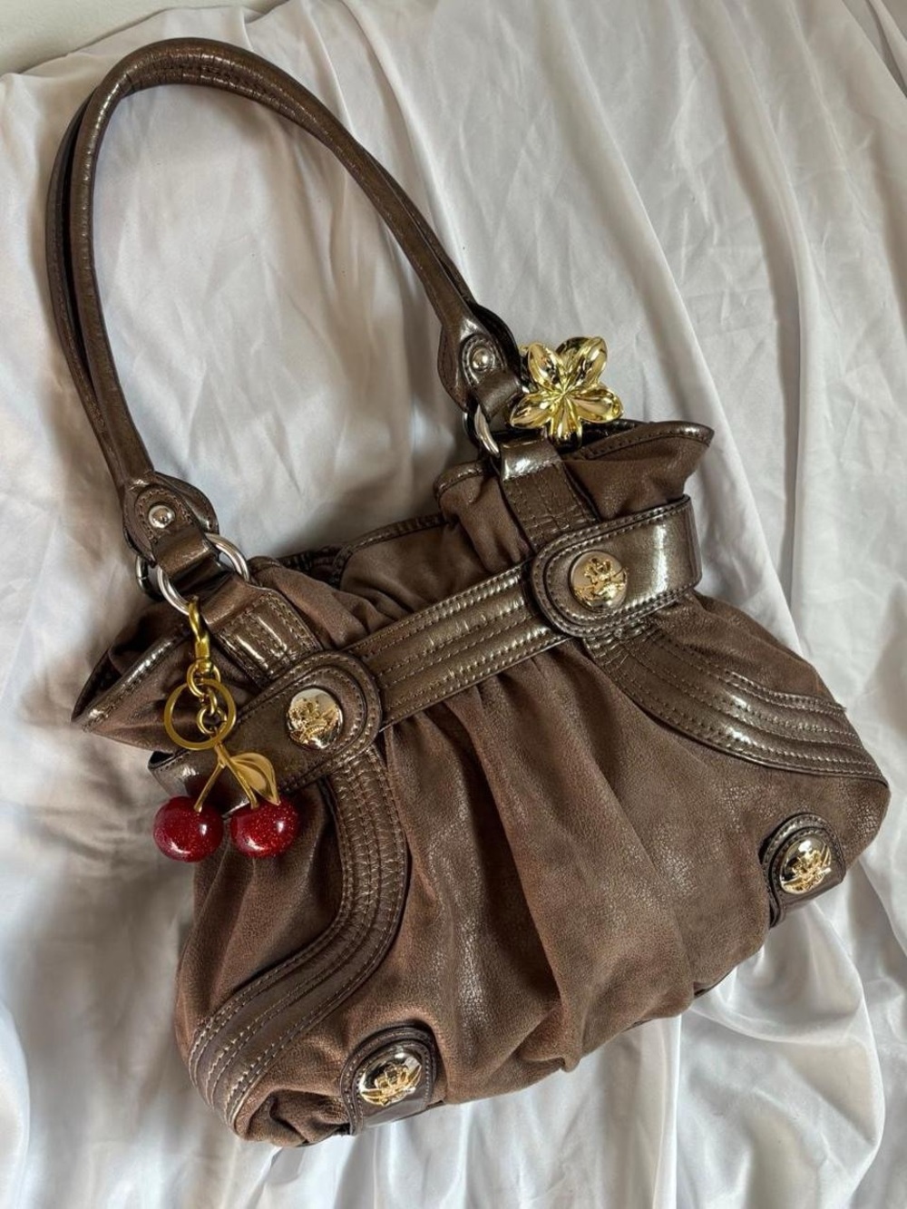 Kathy Van Zeeland Brown Purse
